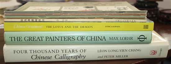 Three books and ten booklets on Chinese Painting, Ornament and Calligraphy,